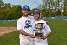 Baseball vs Babson  Wheaton College Baseball players celebrate their victory over Babson to win the NEWMAC Championship for the third year in a row. - (Photo by Keith Nordstrom) : Wheaton, baseball, NEWMAC